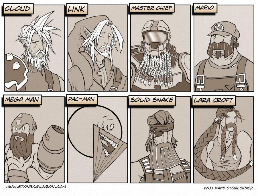 La pilosité dans les jeux vidéo !