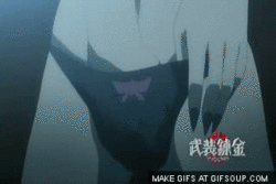 Caleçon noir avec un papillon violet