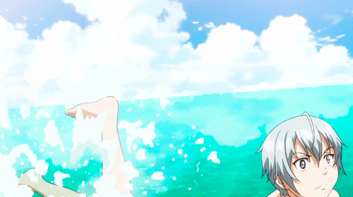 Ledo apprends la nage.gif