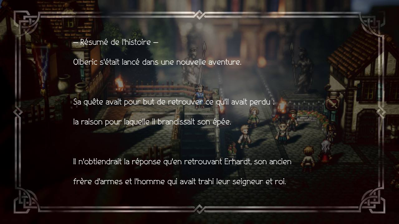 Résumé Olberic Chapitre 2