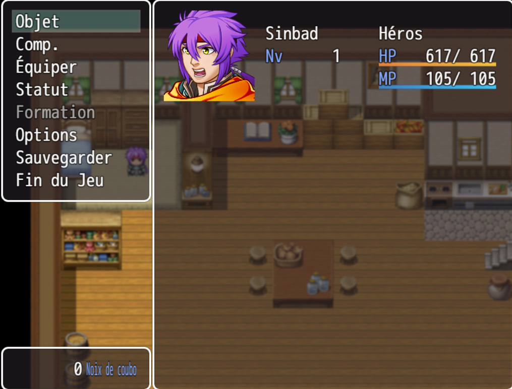Sinbad Menu RPG
