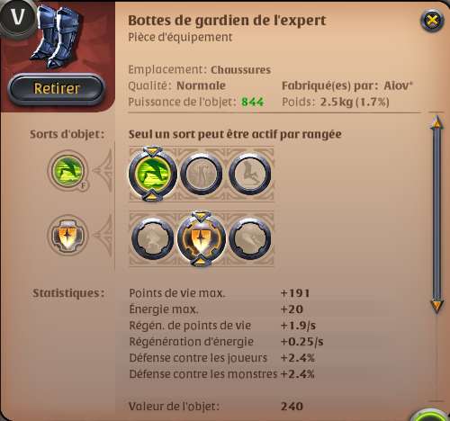 Bottes en plates - Albion Online