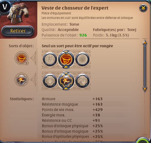 Veste en cuir - Albion Online