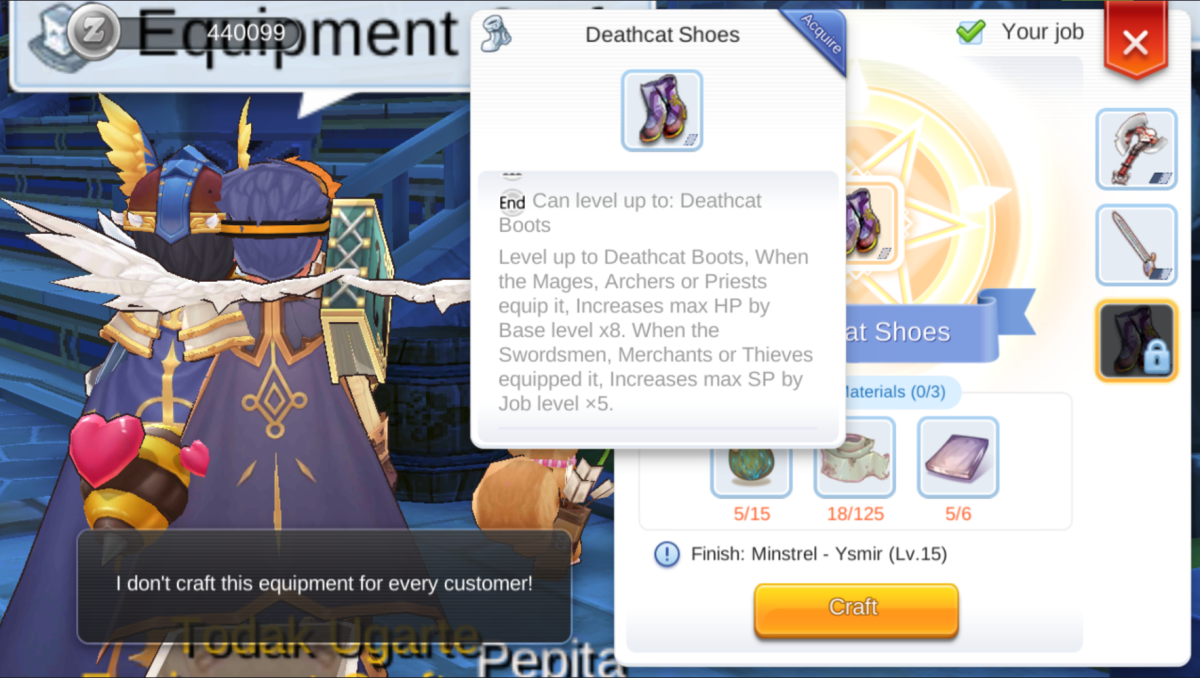 DeathCat Shoes Ragnarok M Eternal Love.png