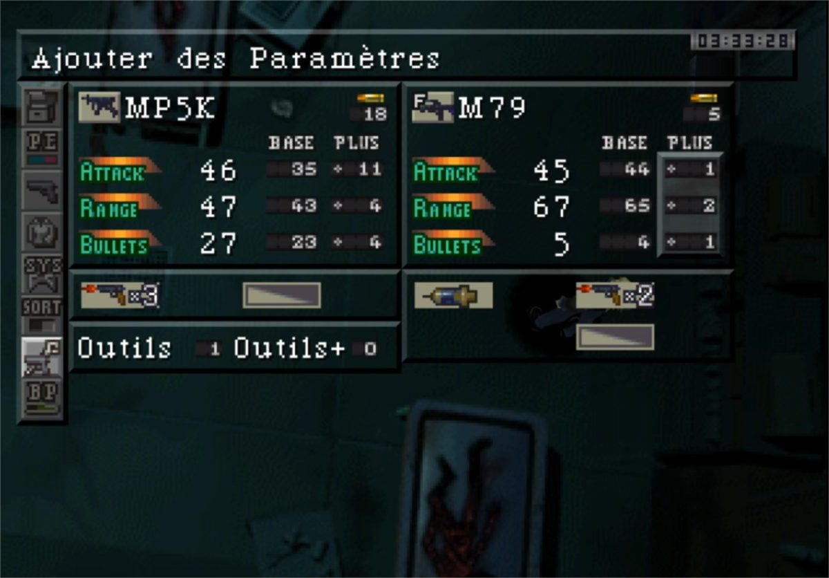 Equipement Parasite Eve