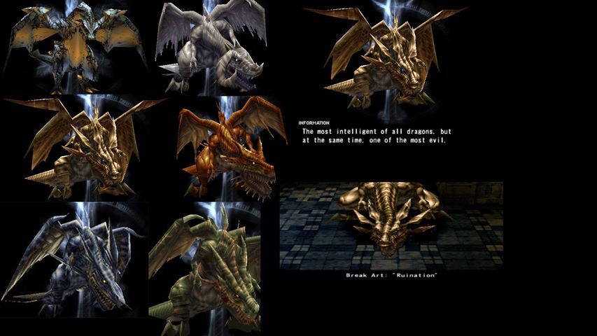 Types de dragons spectres Vagrant Story
