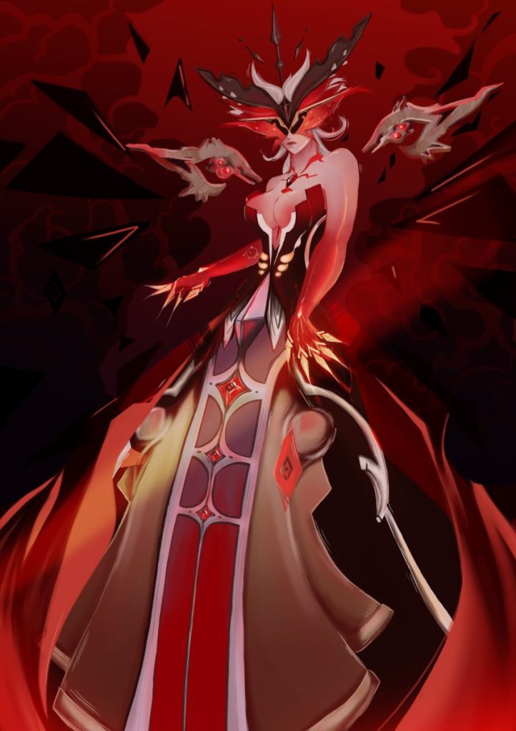 Le Conte des Flammes écarlates - Prologue - Fanfiction sur Signora de Genshin Impact
