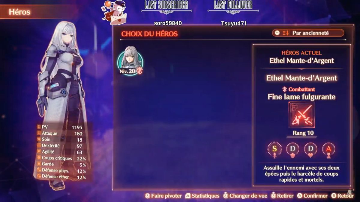 Xenoblade Chronicles 3 – Episode 5 – Quête de héros avec Ethel-roth