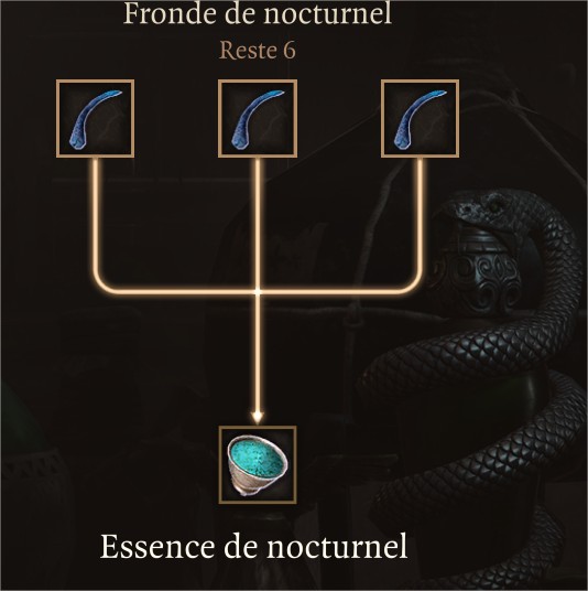 recettes dans Baldur's Gate 3