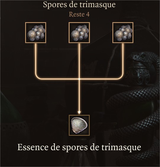 recettes dans Baldur's Gate 3