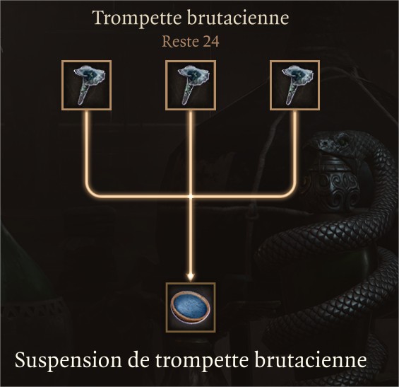 recettes dans Baldur's Gate 3